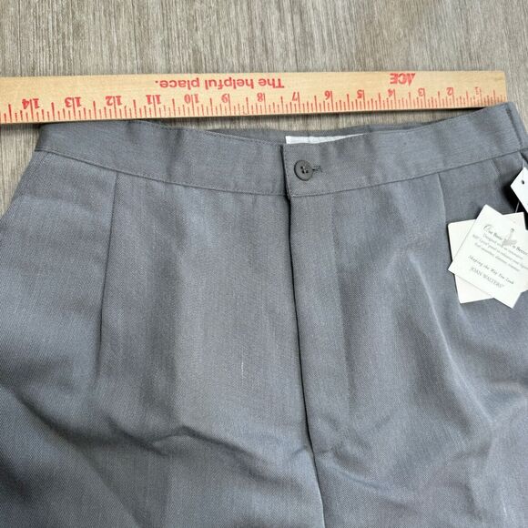 Vintage Joan Walters Pants Trousers Gray Women 12 High Rise 27x36 Career Office - Picture 4 of 8